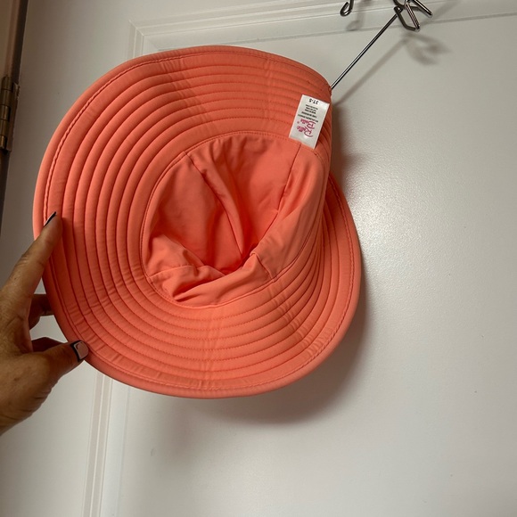 RUFFLE BUTTS • Kids Coral Sun Swim Hat • 3- 5T • - Picture 2 of 7